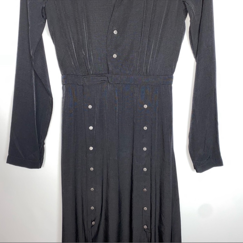 The Jetset Diaries Black Sahara Front Slit Maxi Dress - Picture 4 of 7